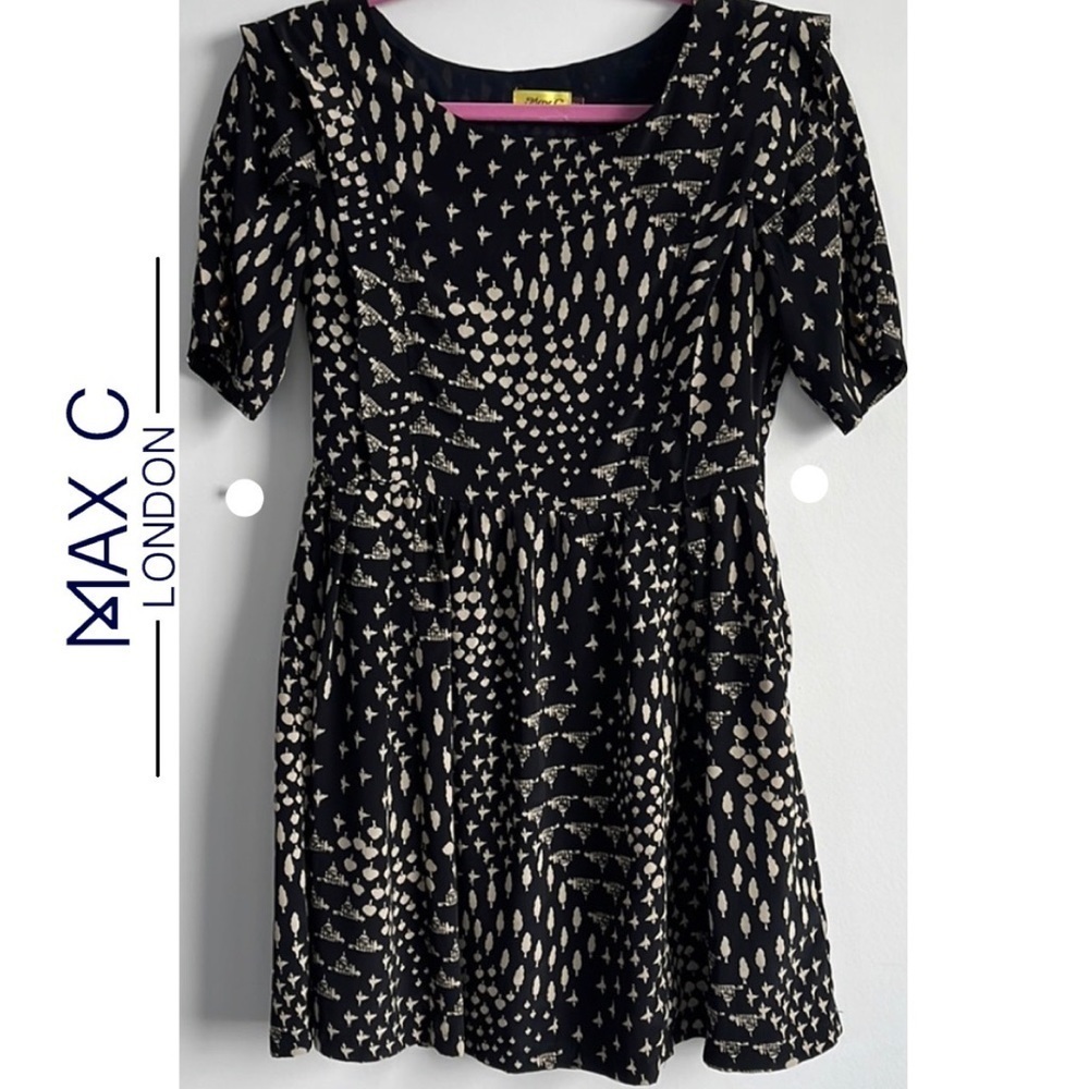 MAX C LONDON ZIPPED SIDE CLOSURE WOMEN DRESS SIZE M